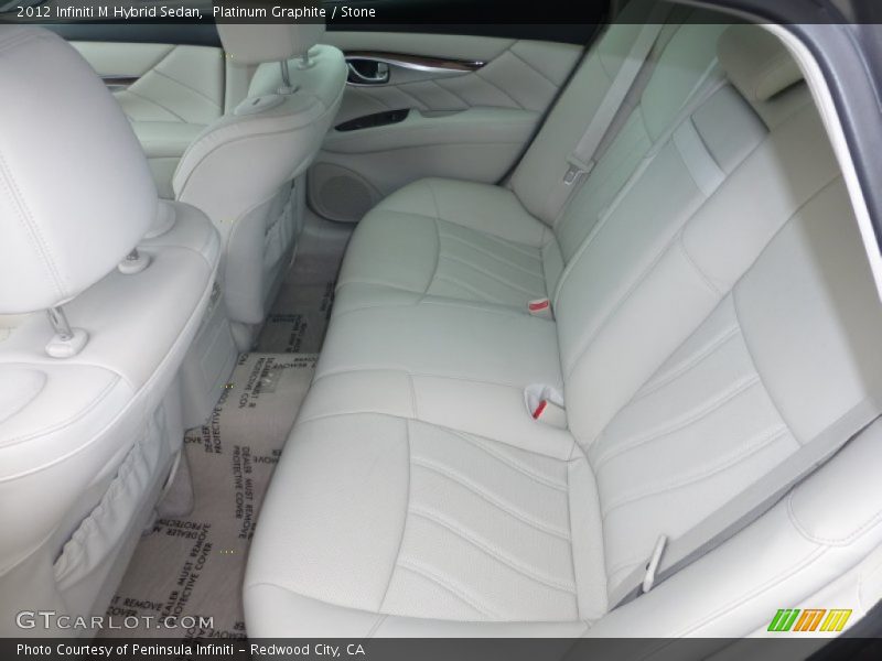 Rear Seat of 2012 M Hybrid Sedan