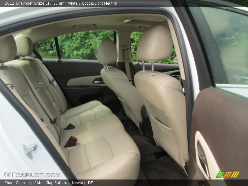 Summit White / Cocoa/Light Neutral 2012 Chevrolet Cruze LT