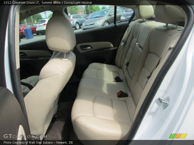 Summit White / Cocoa/Light Neutral 2012 Chevrolet Cruze LT