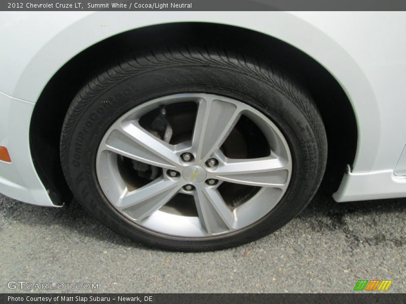 Summit White / Cocoa/Light Neutral 2012 Chevrolet Cruze LT