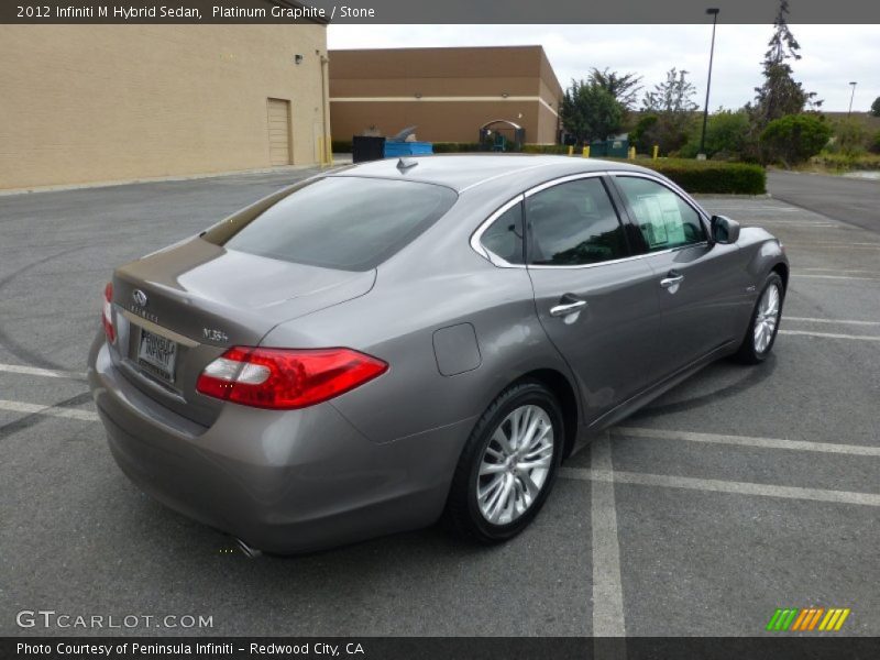 Platinum Graphite / Stone 2012 Infiniti M Hybrid Sedan