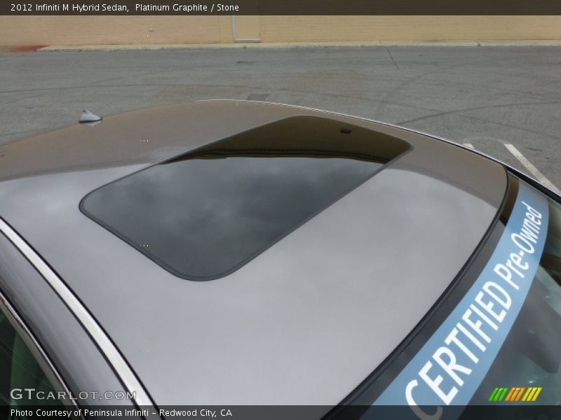 Platinum Graphite / Stone 2012 Infiniti M Hybrid Sedan
