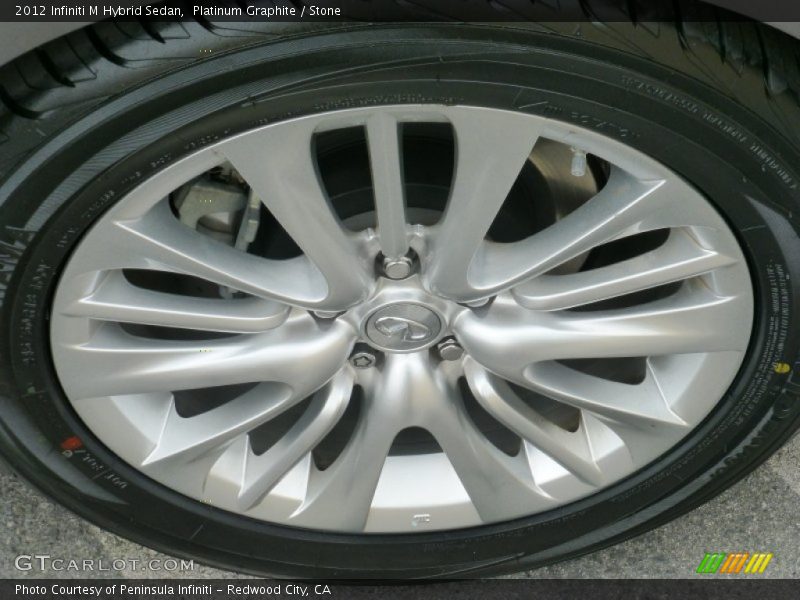 Platinum Graphite / Stone 2012 Infiniti M Hybrid Sedan