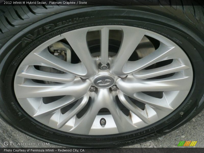 Platinum Graphite / Stone 2012 Infiniti M Hybrid Sedan