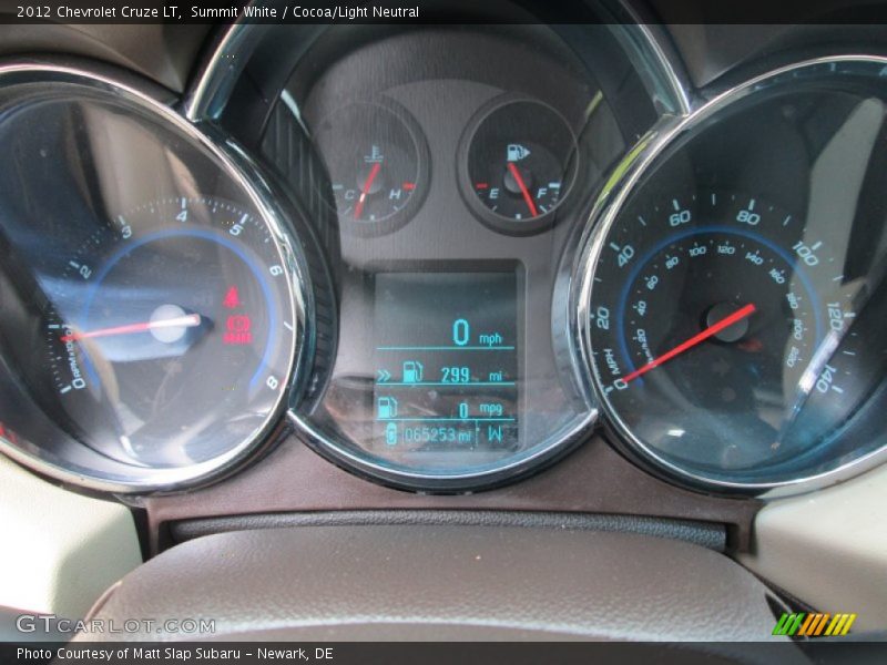 Summit White / Cocoa/Light Neutral 2012 Chevrolet Cruze LT