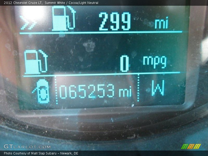 Summit White / Cocoa/Light Neutral 2012 Chevrolet Cruze LT