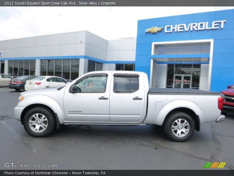Silver Alloy / Graphite 2012 Suzuki Equator Sport Crew Cab 4x4