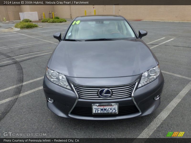 Nebula Gray Pearl / Parchment 2014 Lexus ES 300h Hybrid