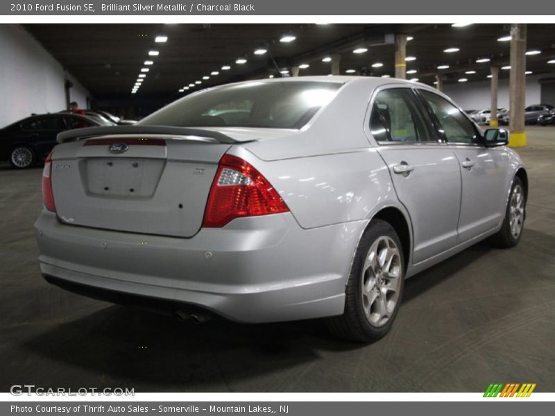 Brilliant Silver Metallic / Charcoal Black 2010 Ford Fusion SE