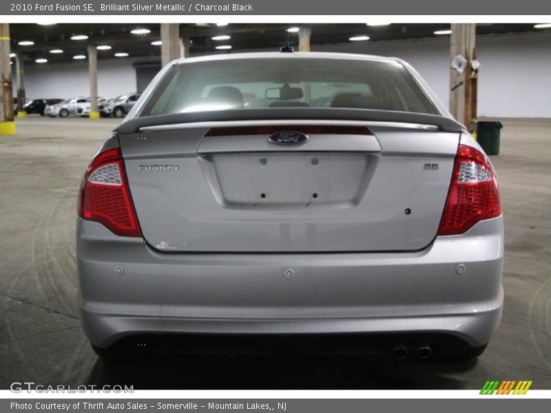 Brilliant Silver Metallic / Charcoal Black 2010 Ford Fusion SE
