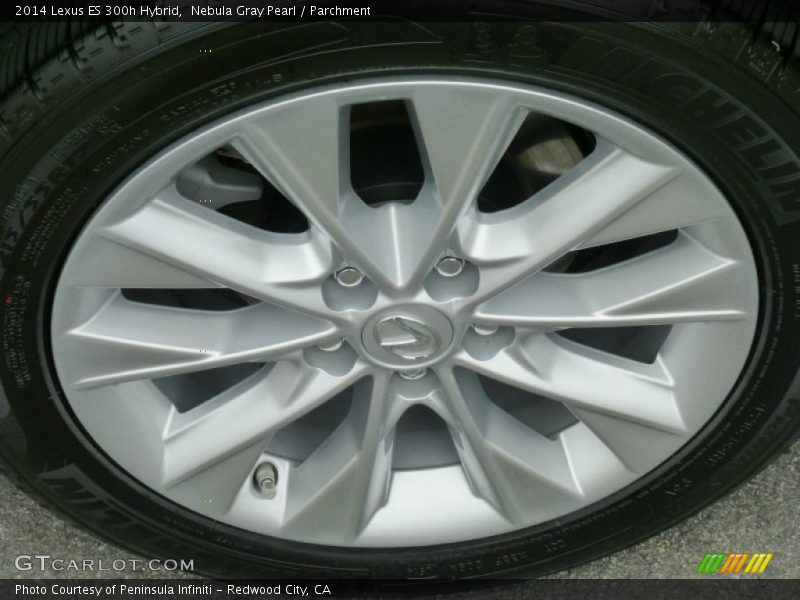 Nebula Gray Pearl / Parchment 2014 Lexus ES 300h Hybrid