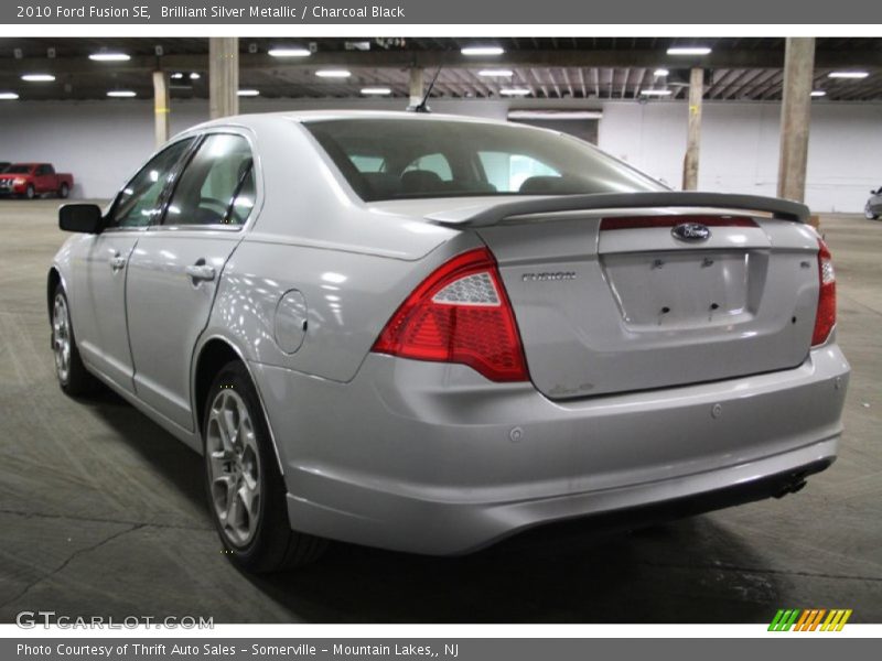 Brilliant Silver Metallic / Charcoal Black 2010 Ford Fusion SE