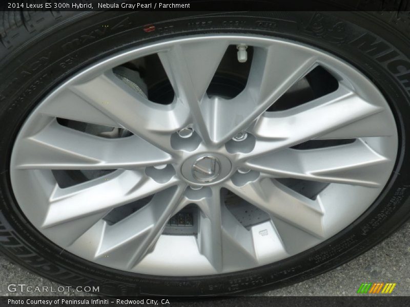 Nebula Gray Pearl / Parchment 2014 Lexus ES 300h Hybrid