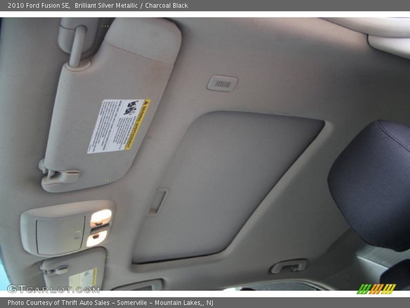 Brilliant Silver Metallic / Charcoal Black 2010 Ford Fusion SE