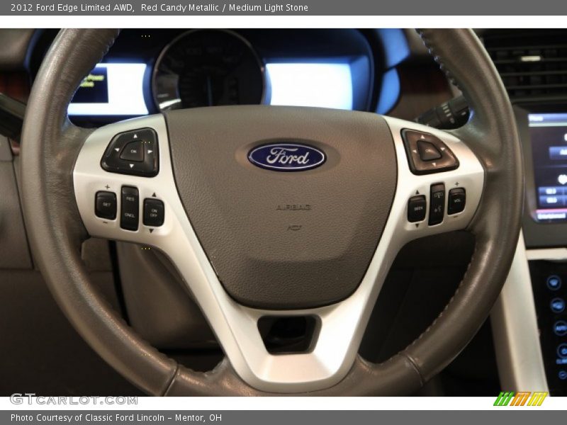Red Candy Metallic / Medium Light Stone 2012 Ford Edge Limited AWD