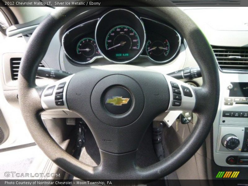Silver Ice Metallic / Ebony 2012 Chevrolet Malibu LT
