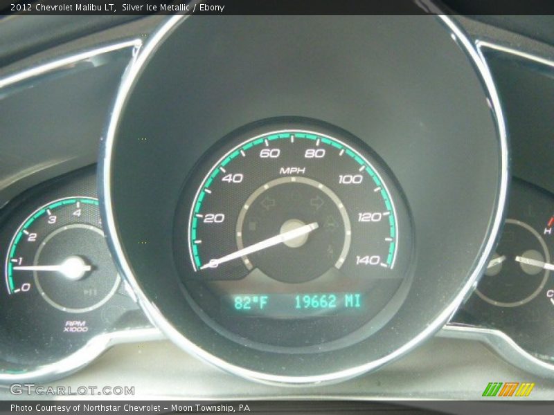 Silver Ice Metallic / Ebony 2012 Chevrolet Malibu LT
