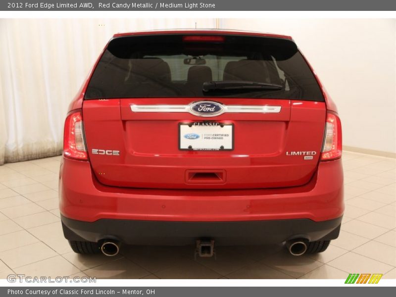 Red Candy Metallic / Medium Light Stone 2012 Ford Edge Limited AWD