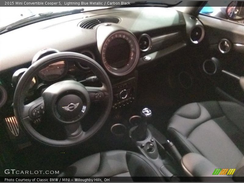 Lightning Blue Metallic / Carbon Black 2015 Mini Convertible Cooper S