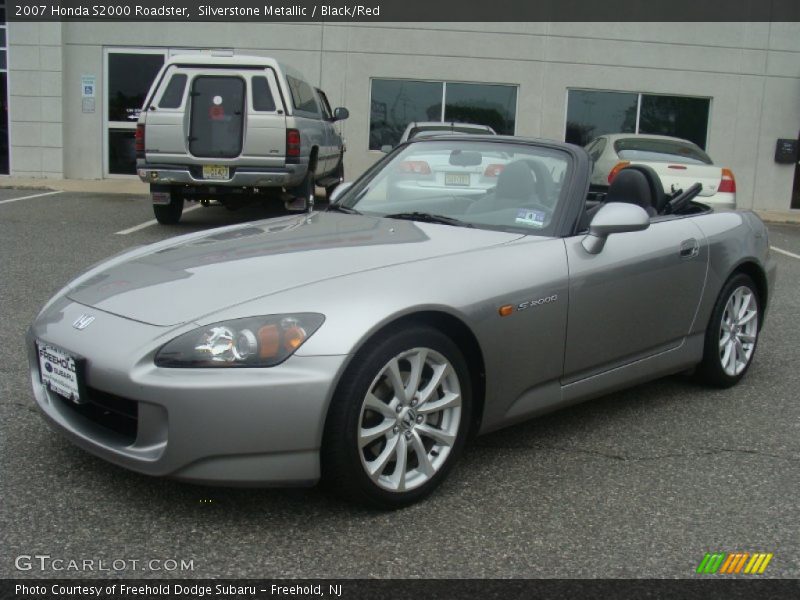 Silverstone Metallic / Black/Red 2007 Honda S2000 Roadster