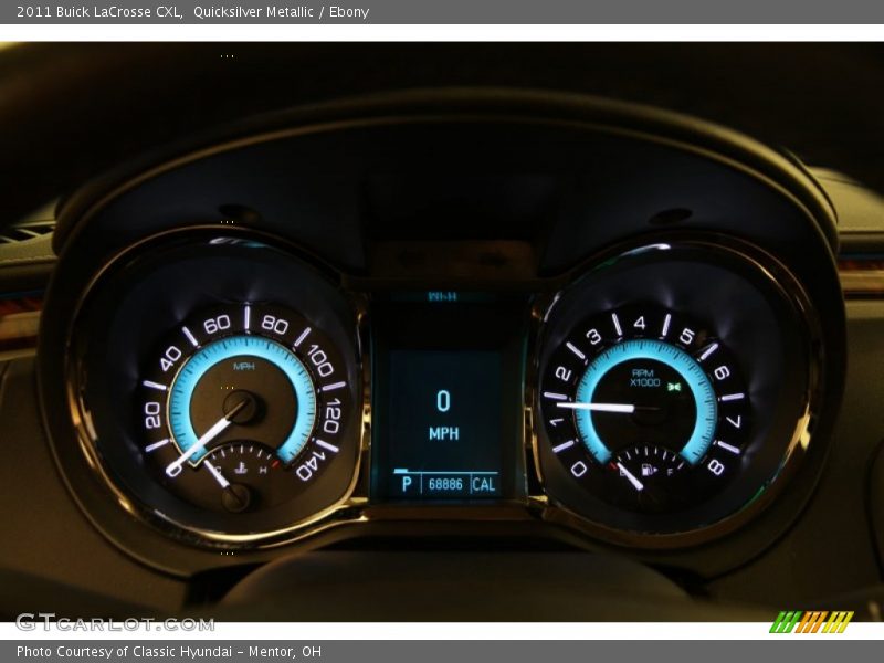 Quicksilver Metallic / Ebony 2011 Buick LaCrosse CXL
