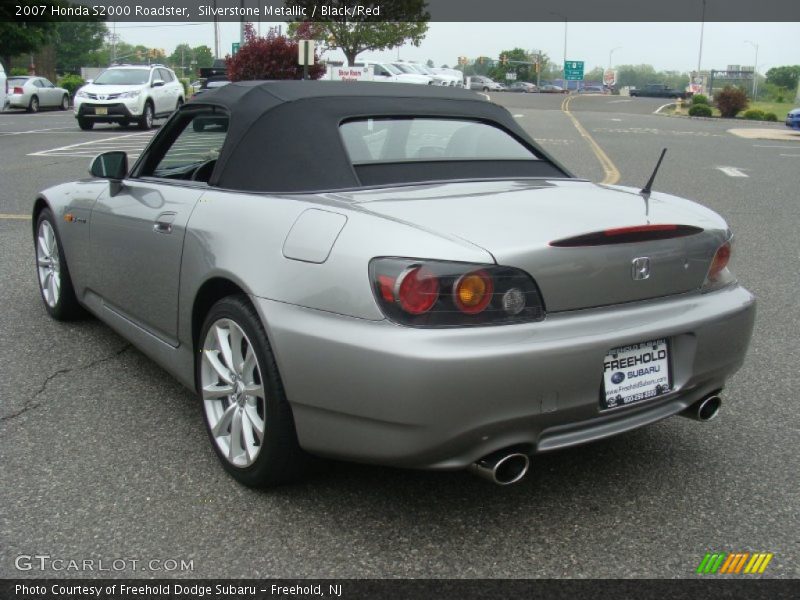 Silverstone Metallic / Black/Red 2007 Honda S2000 Roadster