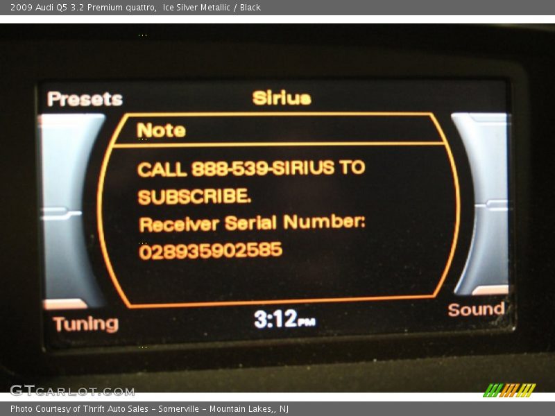 Ice Silver Metallic / Black 2009 Audi Q5 3.2 Premium quattro