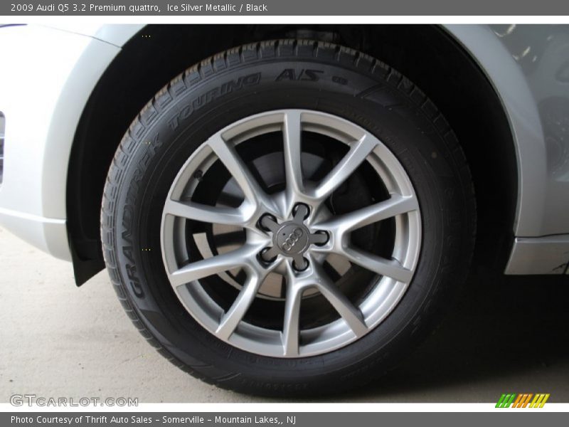 Ice Silver Metallic / Black 2009 Audi Q5 3.2 Premium quattro