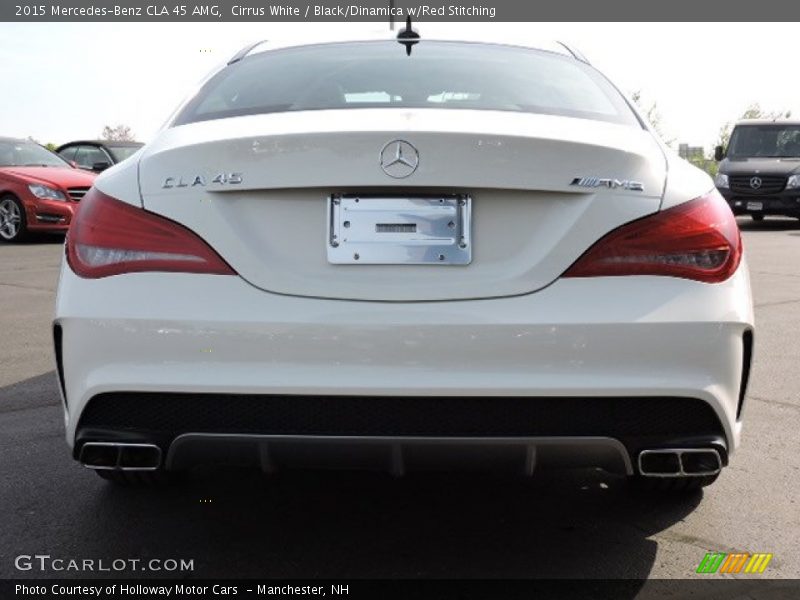 Cirrus White / Black/Dinamica w/Red Stitching 2015 Mercedes-Benz CLA 45 AMG