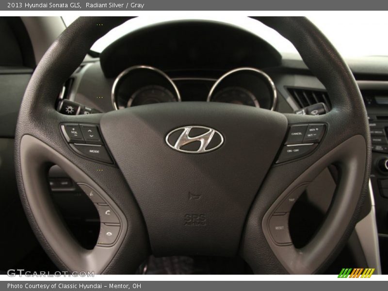 Radiant Silver / Gray 2013 Hyundai Sonata GLS