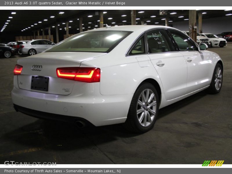 Glacier White Metallic / Velvet Beige 2013 Audi A6 3.0T quattro Sedan