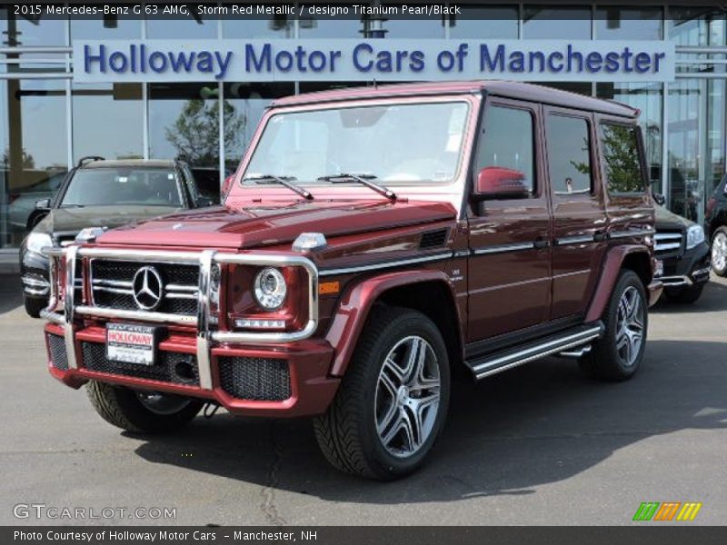 Storm Red Metallic / designo Titanium Pearl/Black 2015 Mercedes-Benz G 63 AMG