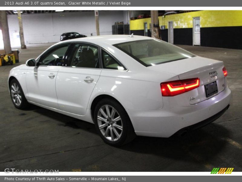 Glacier White Metallic / Velvet Beige 2013 Audi A6 3.0T quattro Sedan