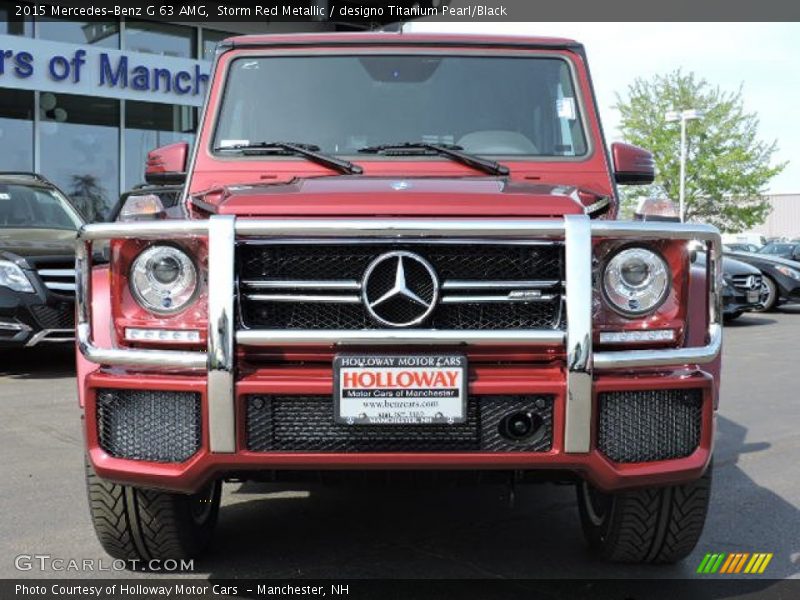 Storm Red Metallic / designo Titanium Pearl/Black 2015 Mercedes-Benz G 63 AMG