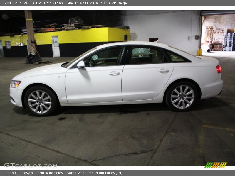 Glacier White Metallic / Velvet Beige 2013 Audi A6 3.0T quattro Sedan