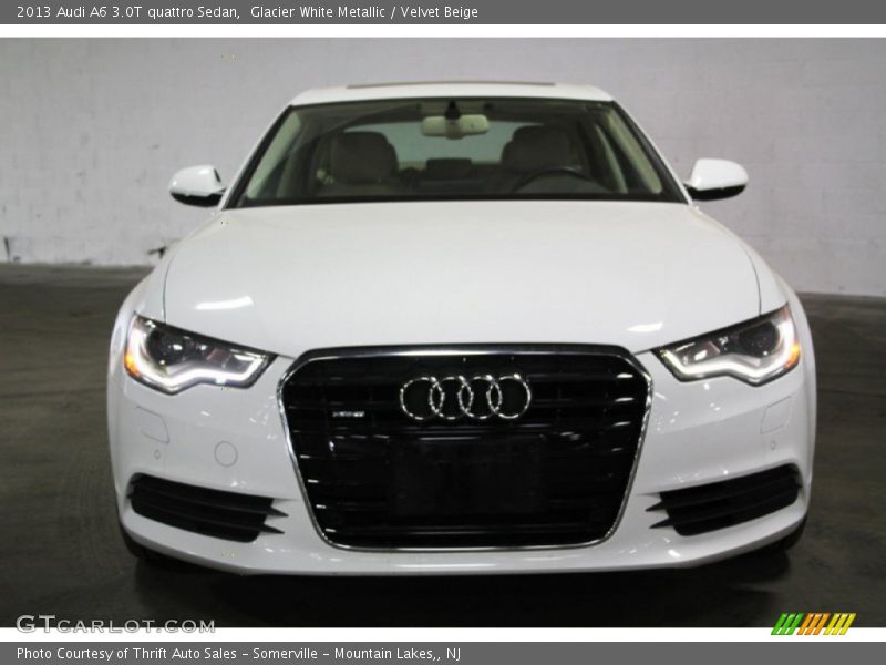 Glacier White Metallic / Velvet Beige 2013 Audi A6 3.0T quattro Sedan