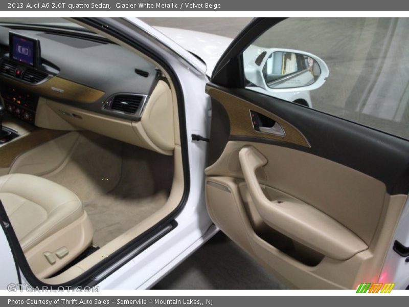Glacier White Metallic / Velvet Beige 2013 Audi A6 3.0T quattro Sedan