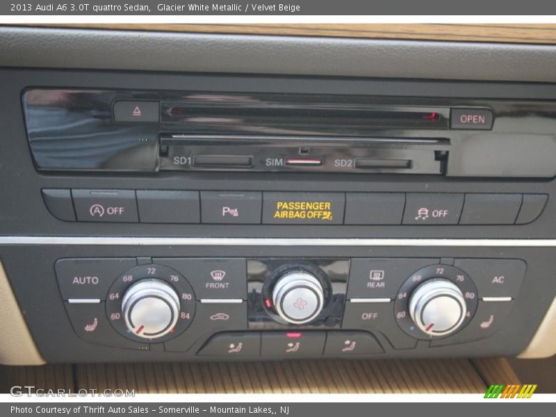 Glacier White Metallic / Velvet Beige 2013 Audi A6 3.0T quattro Sedan