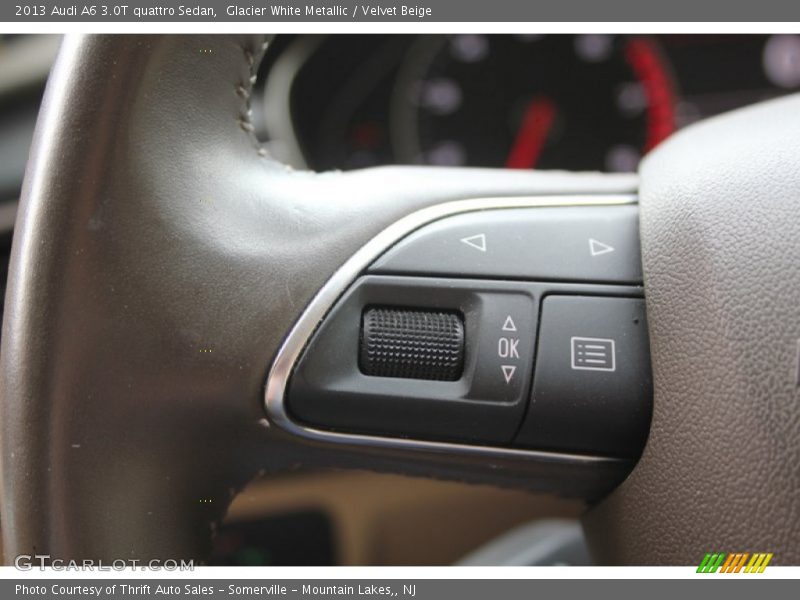 Glacier White Metallic / Velvet Beige 2013 Audi A6 3.0T quattro Sedan