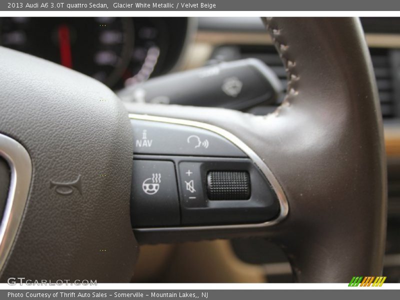 Glacier White Metallic / Velvet Beige 2013 Audi A6 3.0T quattro Sedan