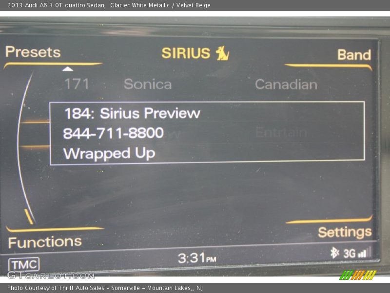 Glacier White Metallic / Velvet Beige 2013 Audi A6 3.0T quattro Sedan