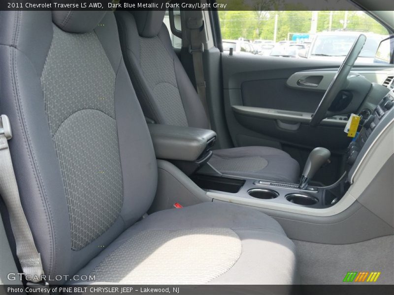 Dark Blue Metallic / Dark Gray/Light Gray 2011 Chevrolet Traverse LS AWD