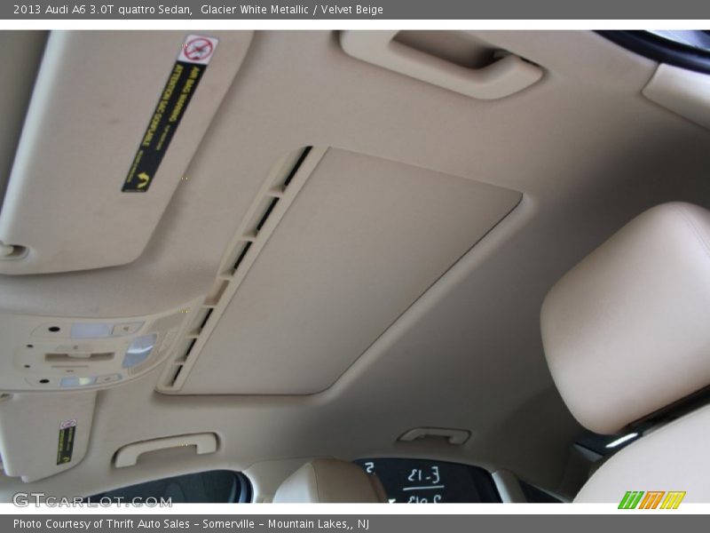 Glacier White Metallic / Velvet Beige 2013 Audi A6 3.0T quattro Sedan