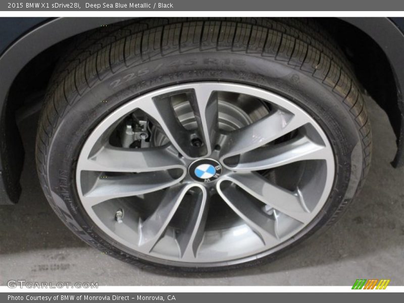 Deep Sea Blue Metallic / Black 2015 BMW X1 sDrive28i