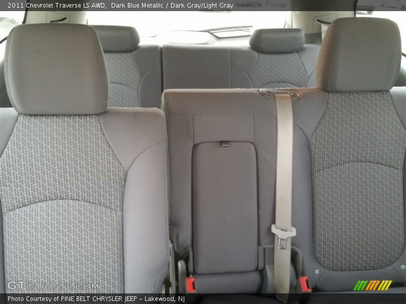 Dark Blue Metallic / Dark Gray/Light Gray 2011 Chevrolet Traverse LS AWD