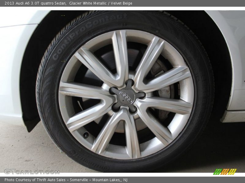 Glacier White Metallic / Velvet Beige 2013 Audi A6 3.0T quattro Sedan