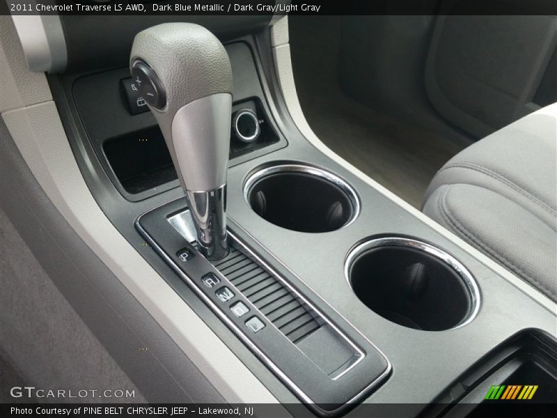 Dark Blue Metallic / Dark Gray/Light Gray 2011 Chevrolet Traverse LS AWD