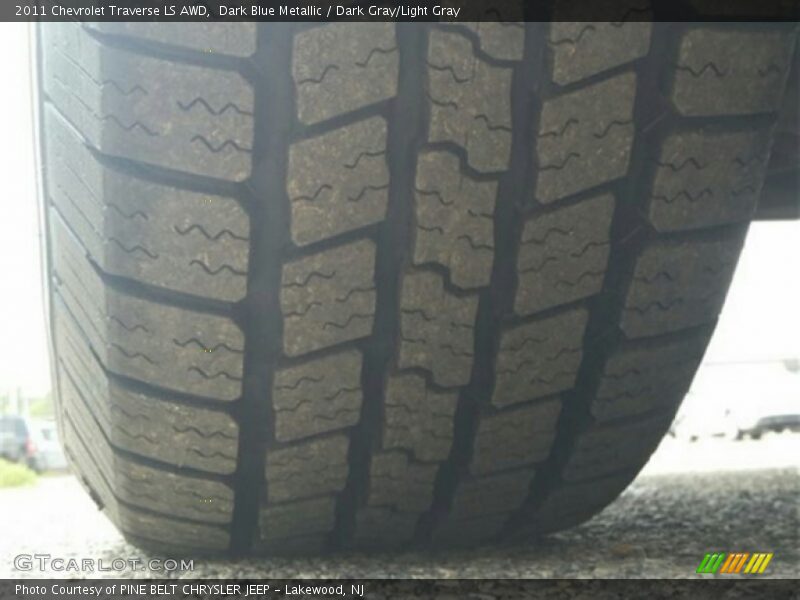 Dark Blue Metallic / Dark Gray/Light Gray 2011 Chevrolet Traverse LS AWD