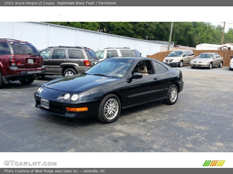 Nighthawk Black Pearl / Parchment 2001 Acura Integra LS Coupe