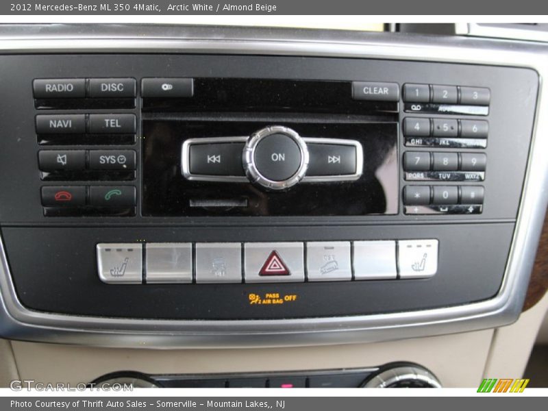 Arctic White / Almond Beige 2012 Mercedes-Benz ML 350 4Matic